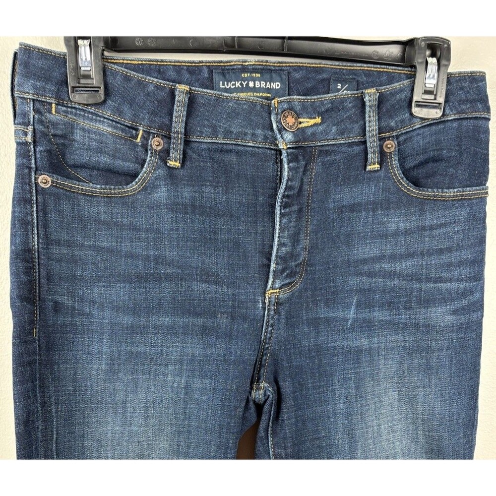 Lucky Brand Hayden Skinny Womens Jeans 2/26 Blue Stretch Mid Rise 29” Waist